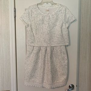 Maison Jules White Heathered Dress Size XXL